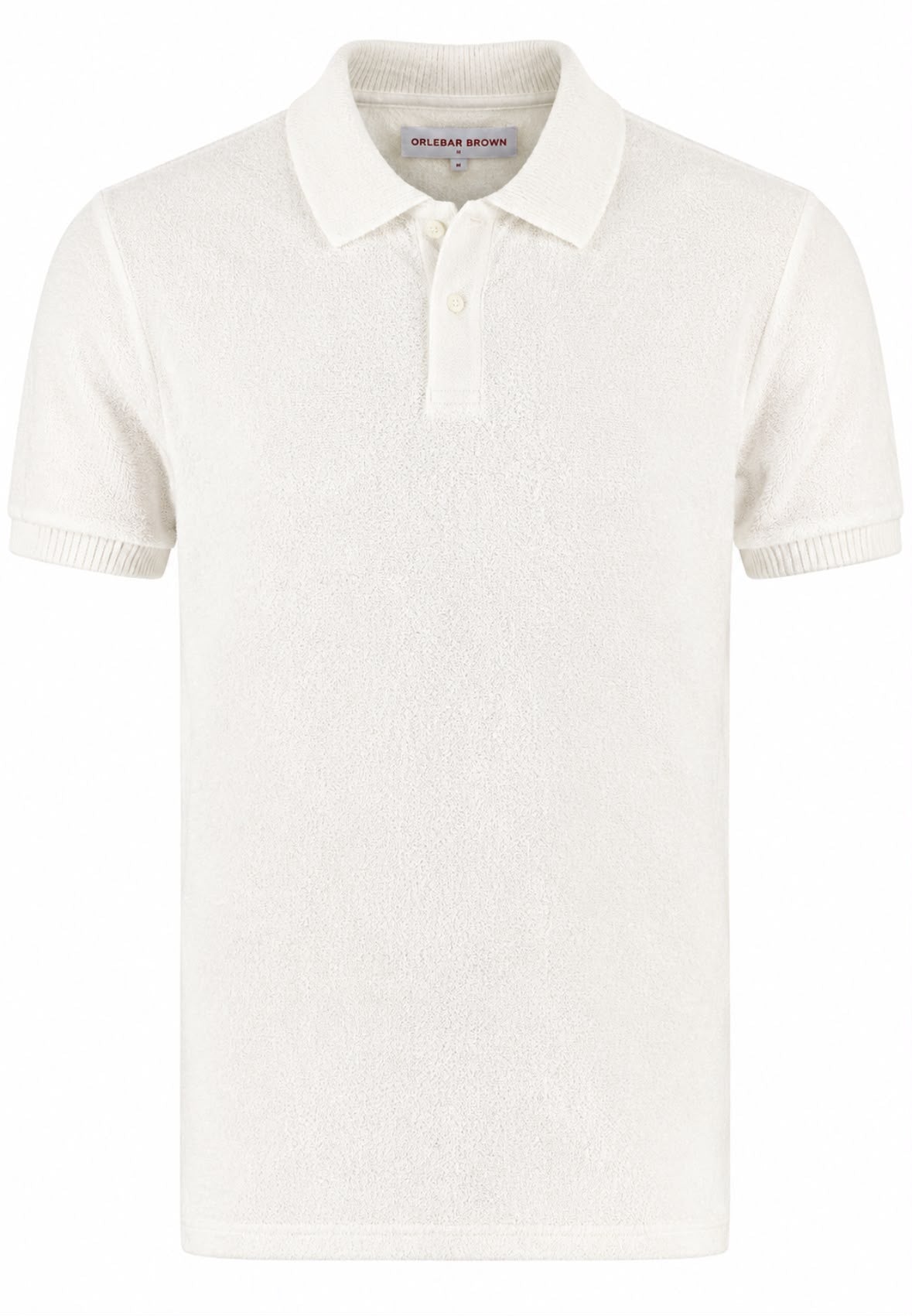 Orlebar Brown Men's Canvas Polo Shirt in Brown – Size XL