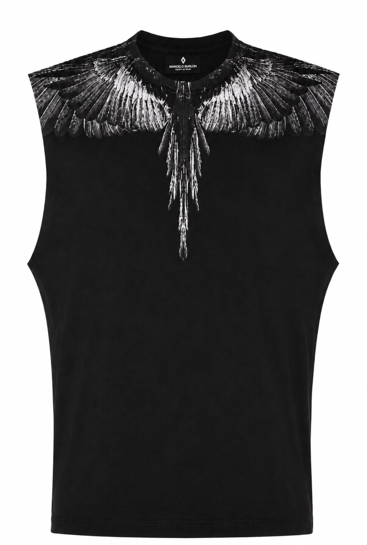 Marcelo Burlon County of Milan Men's Graphic T-Shirt in Black – Size M