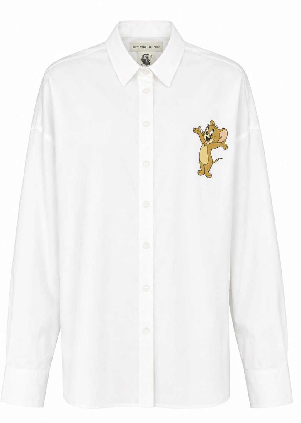 Etro Men's Graphic Print Shirt (Mickey Mouse) in White – Size S