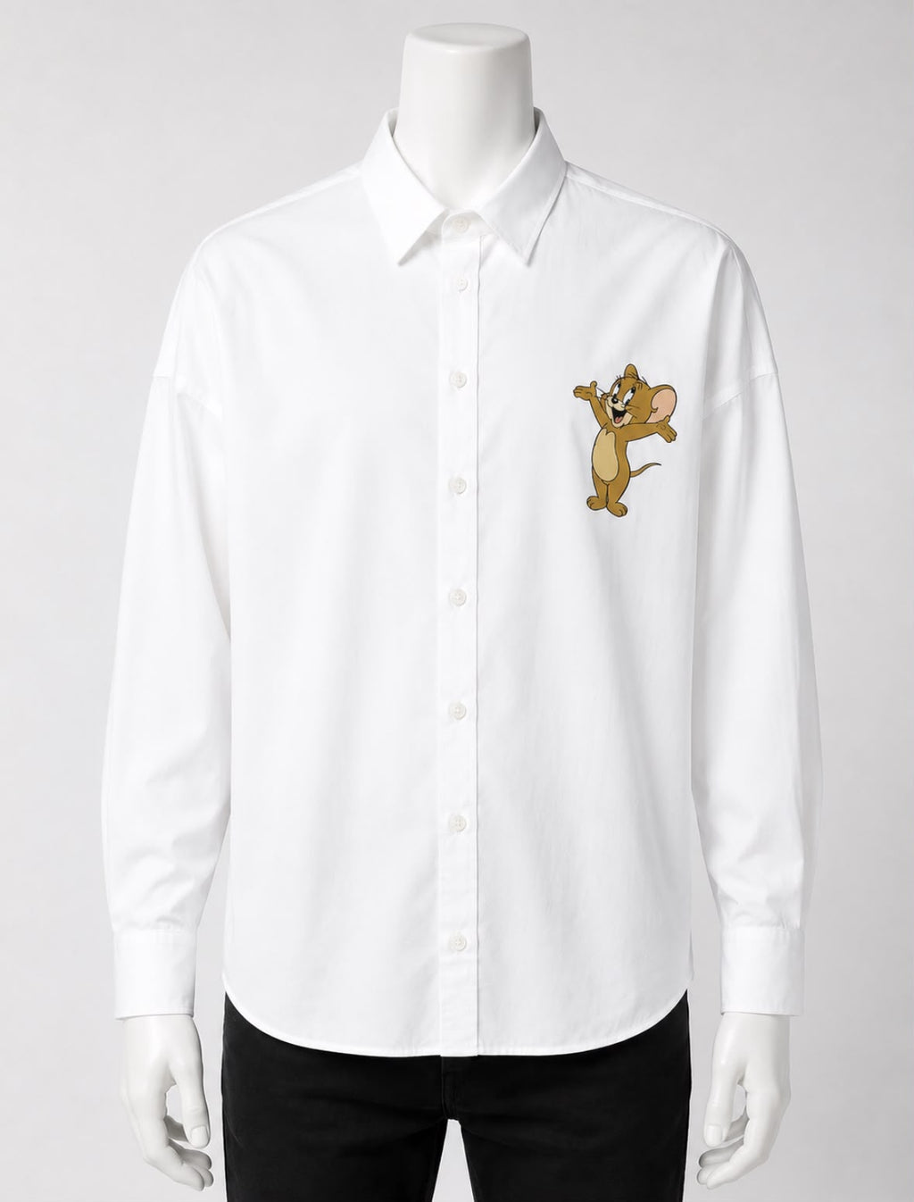 Etro Men's Graphic Print Shirt (Mickey Mouse) in White – Size S