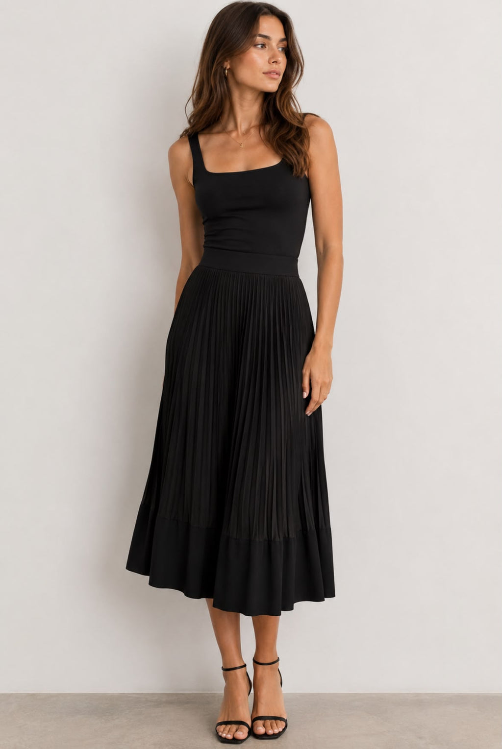 Plan C Women's Contemporary Skirt in Black – Size 40