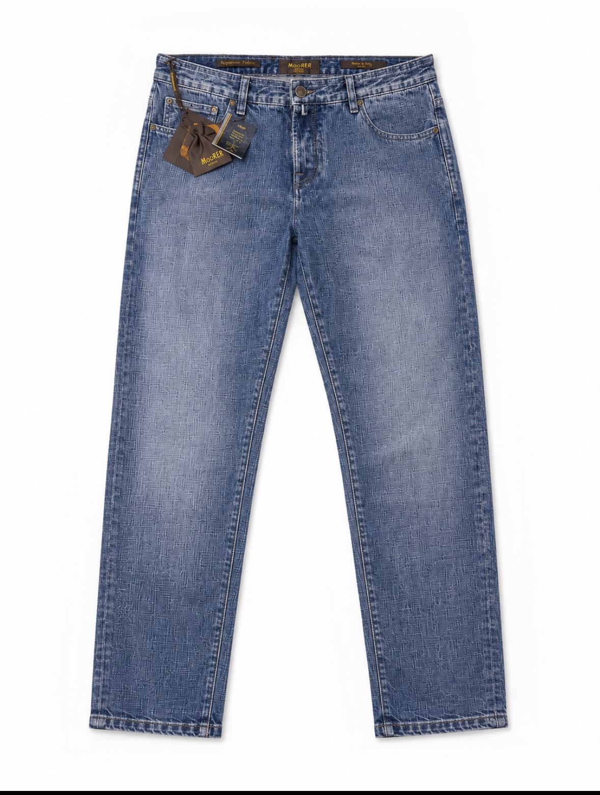 Moorer Pavel 10 Dark Blue Denim Jeans