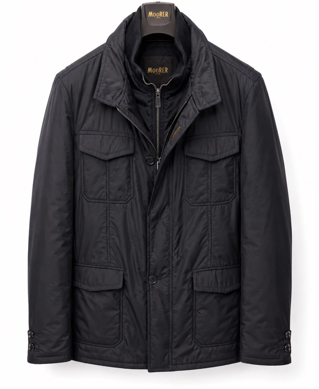 MooRER Famas Polyester Black Coat Size 56/46