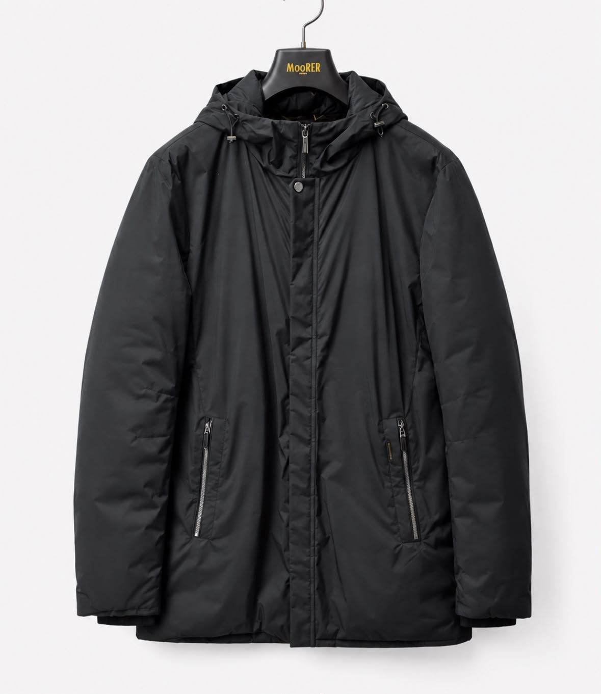MooRER Acqua Flaviano Navy Down Filled Trenchcoat Size 48/38