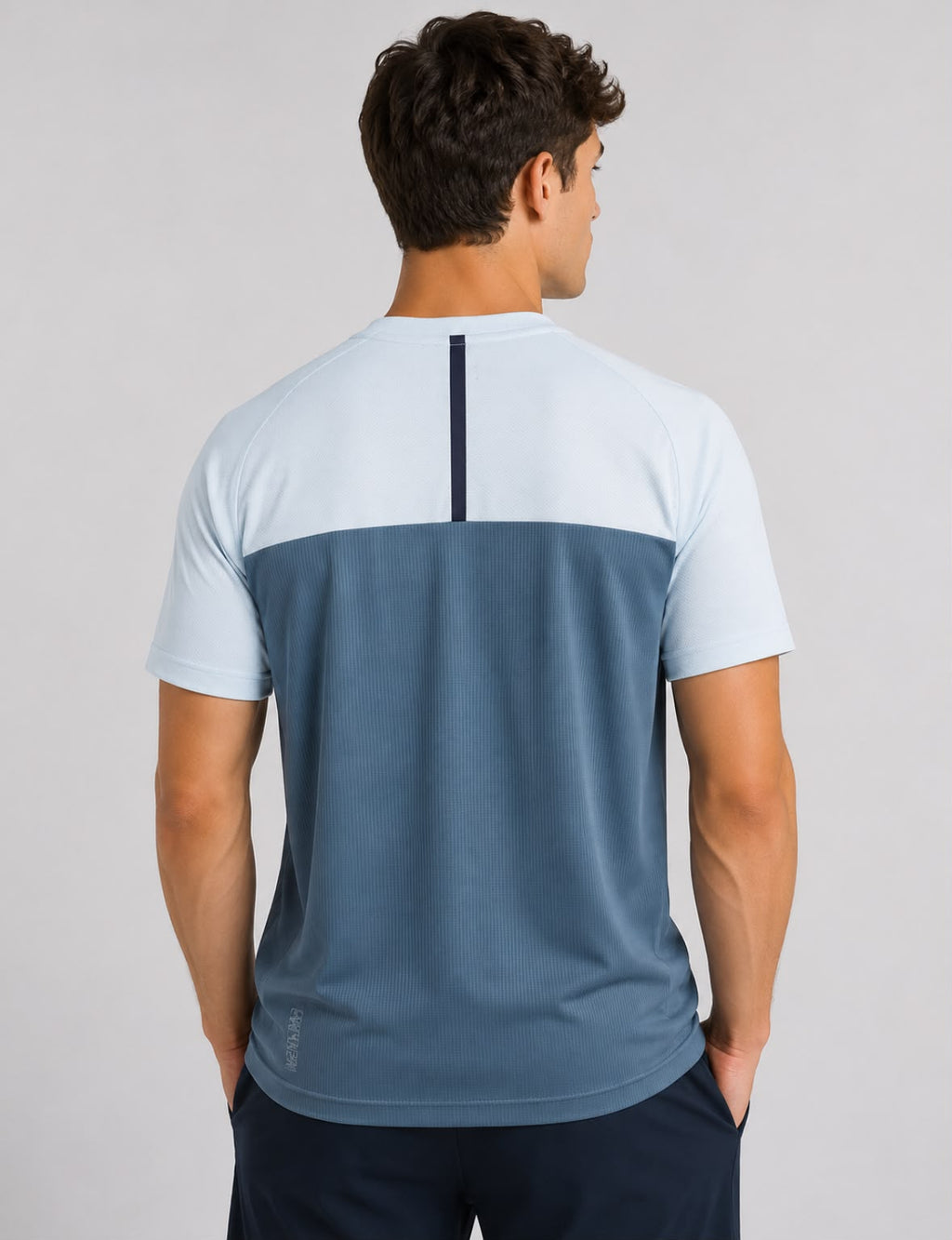 Emporio Armani EA7 Short Sleeve Blue T Shirt