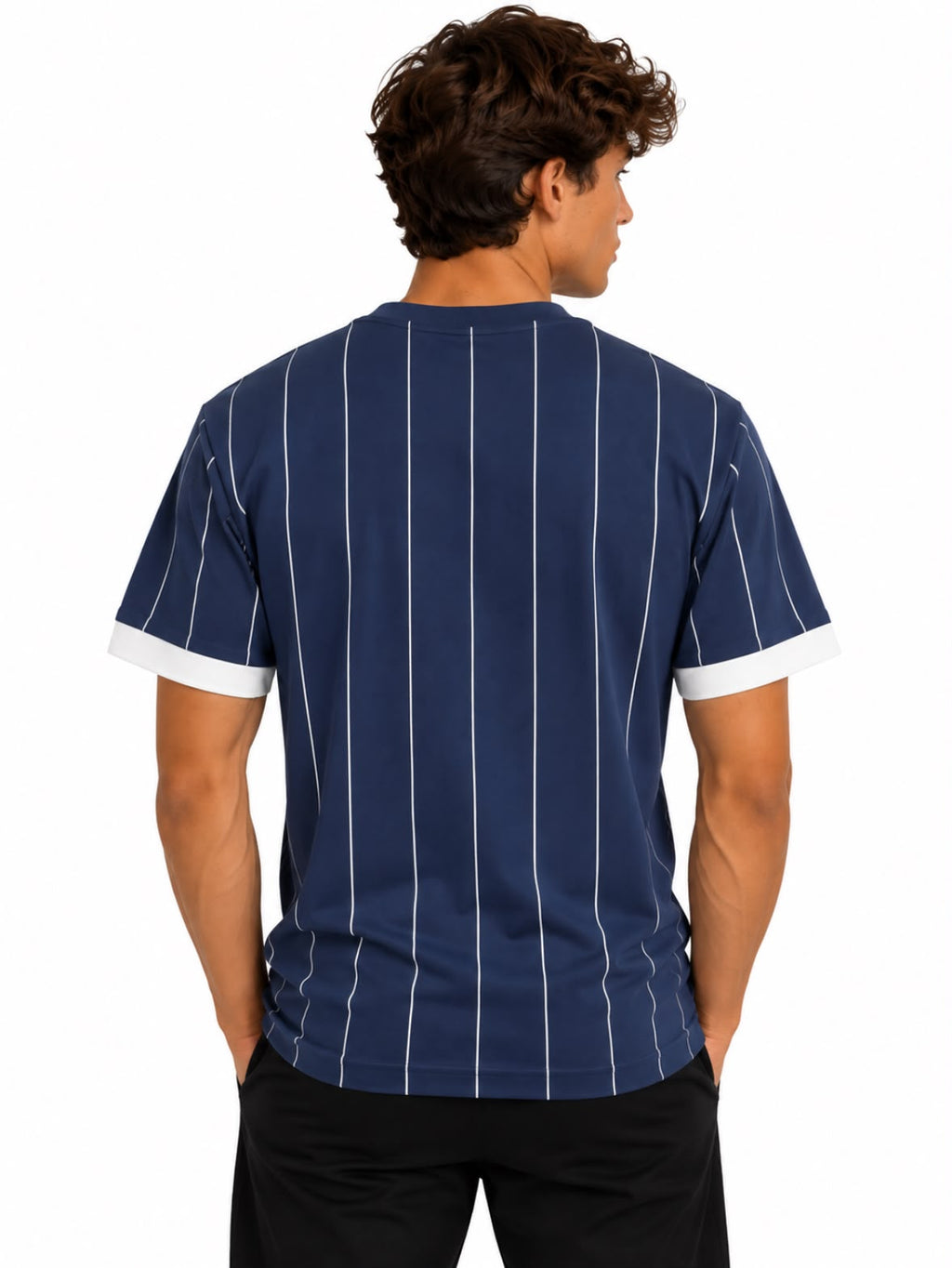 Emporio Armani Blue Striped T Shirt