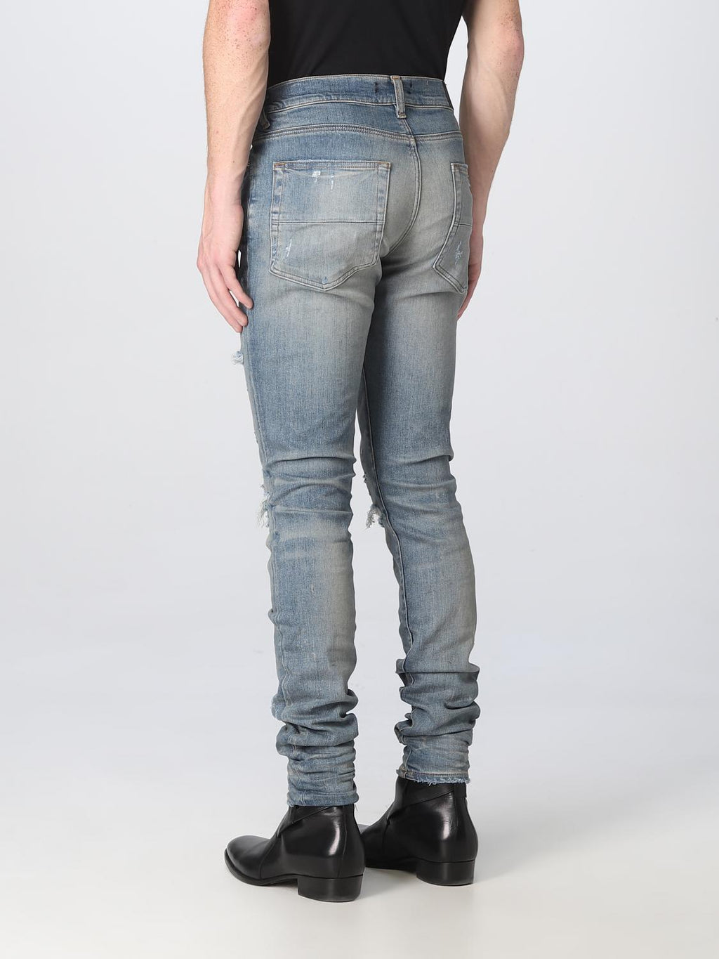 Amiri Thrasher Plus Denim Jeans - Clay Indigo
