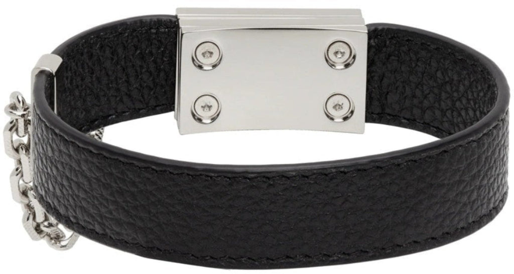 Amiri Pebbled Jax Bracelet Black