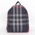Burberry Jeff Navy/Grey Check Canvas Backpack