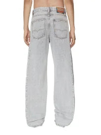 Diesel Grey Straight-Leg Denim Jeans
