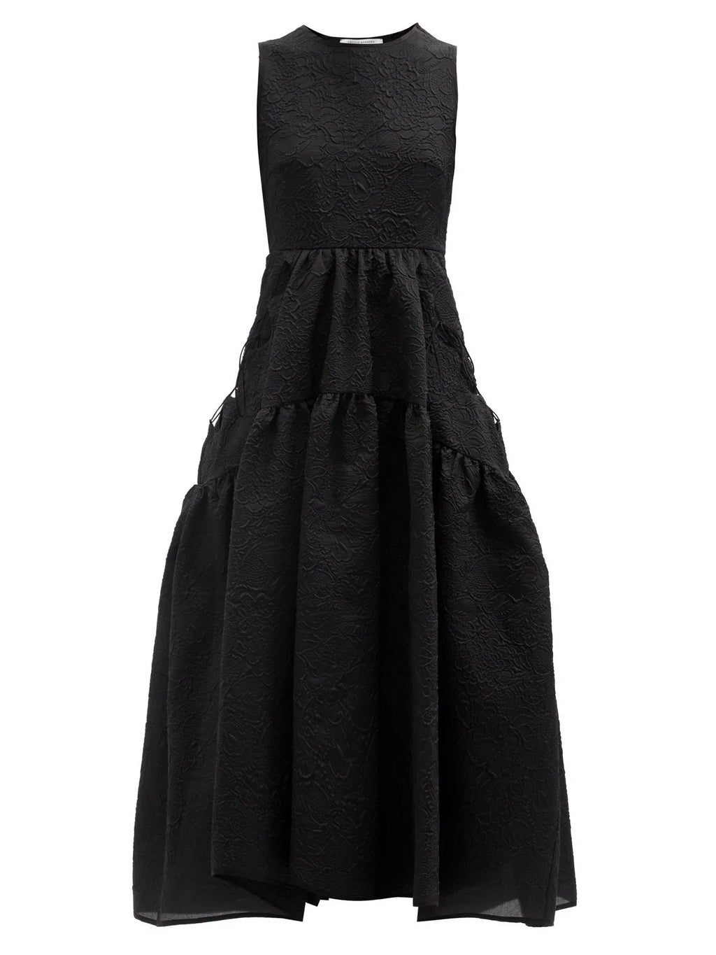 Cecilie Bahnsen Women's Hilda Tiered Floral-Matelassé Dress – Size 8