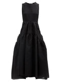 Cecilie Bahnsen Women's Hilda Tiered Floral-Matelassé Dress – Size 8