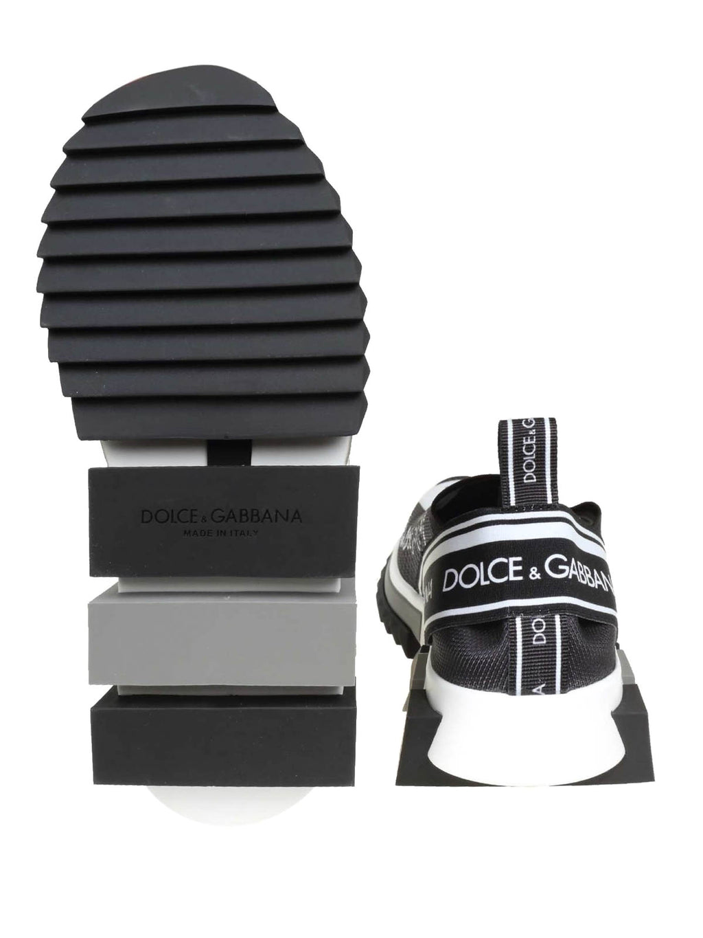 Dolce & Gabbana Sorrento Melt Graffiti Sneakers - Black