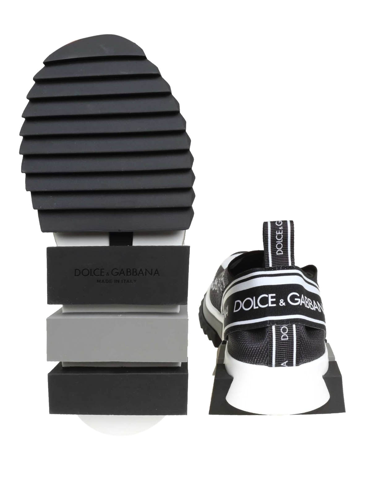 Dolce & Gabbana Sorrento Melt Graffiti Sneakers - Black