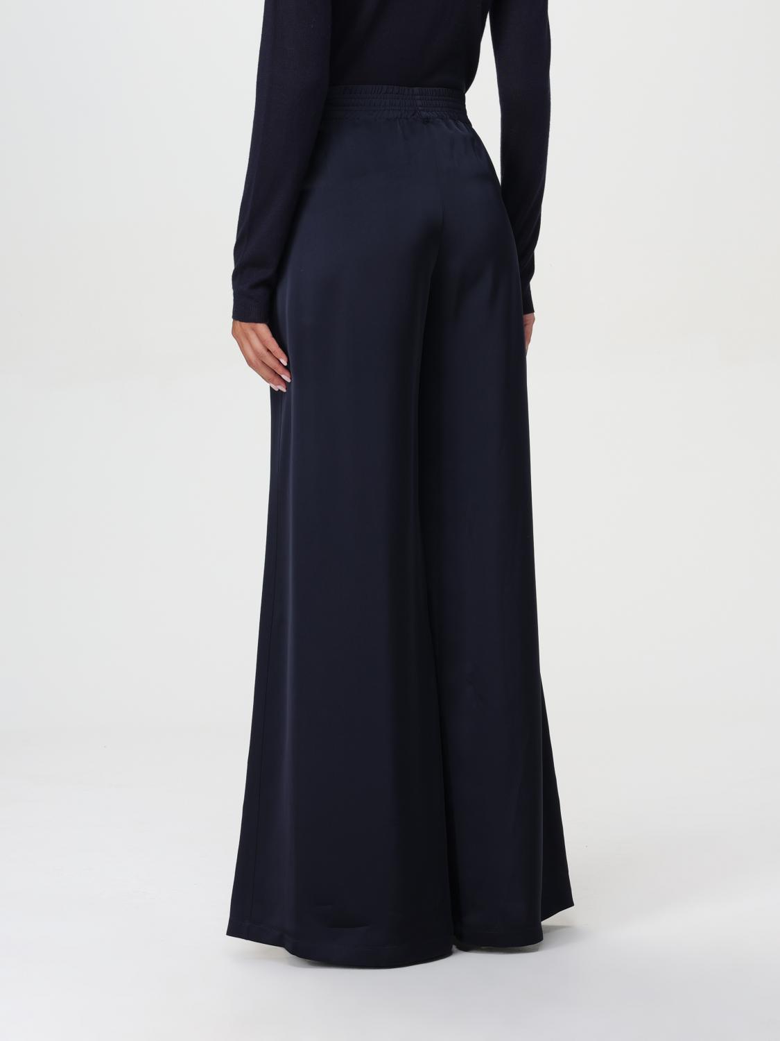 Fabiana Filippi Viscose Satin Wide Leg Trousers - Blue