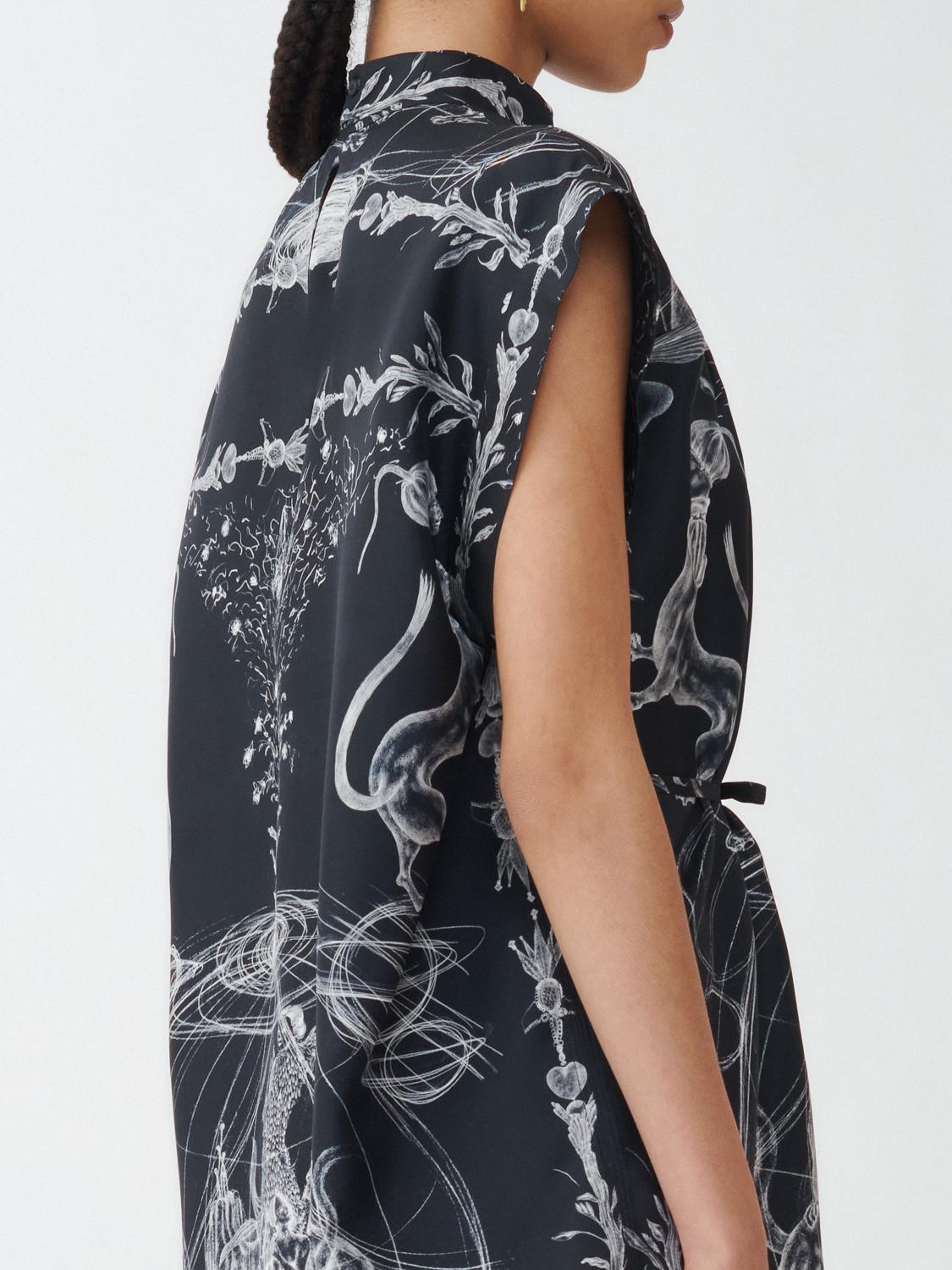Fabiana Filippi Sleeveless Top with Front Puckering - Blue