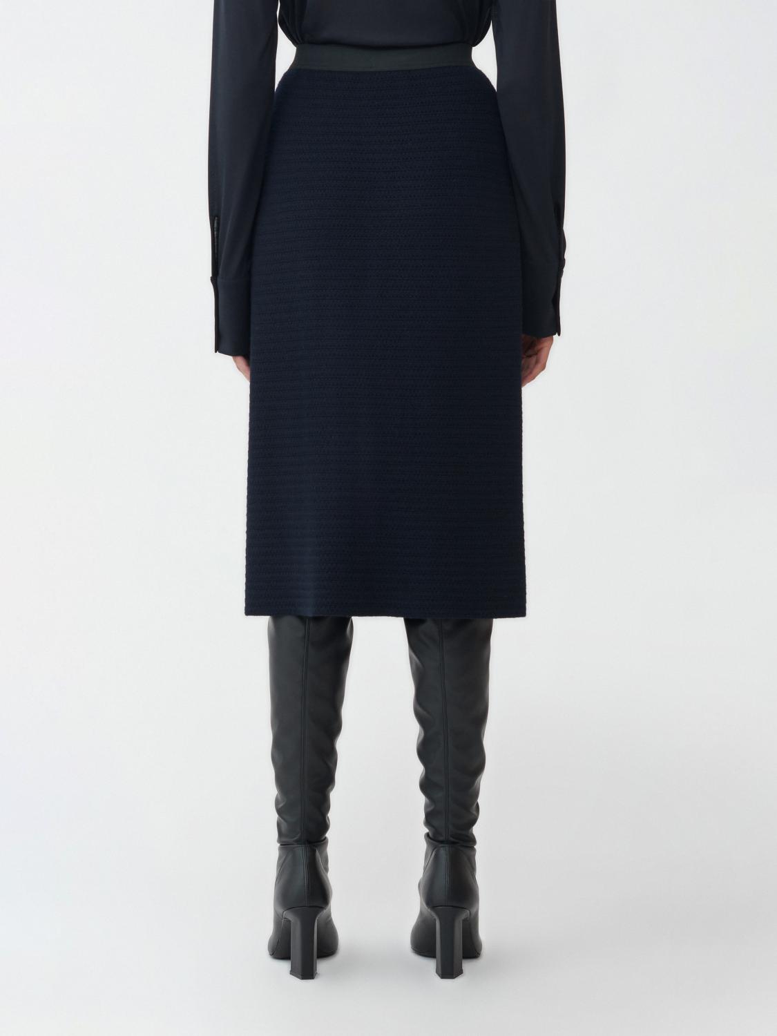 Fabiana Filippi Mat Stitch Skirt - Blue