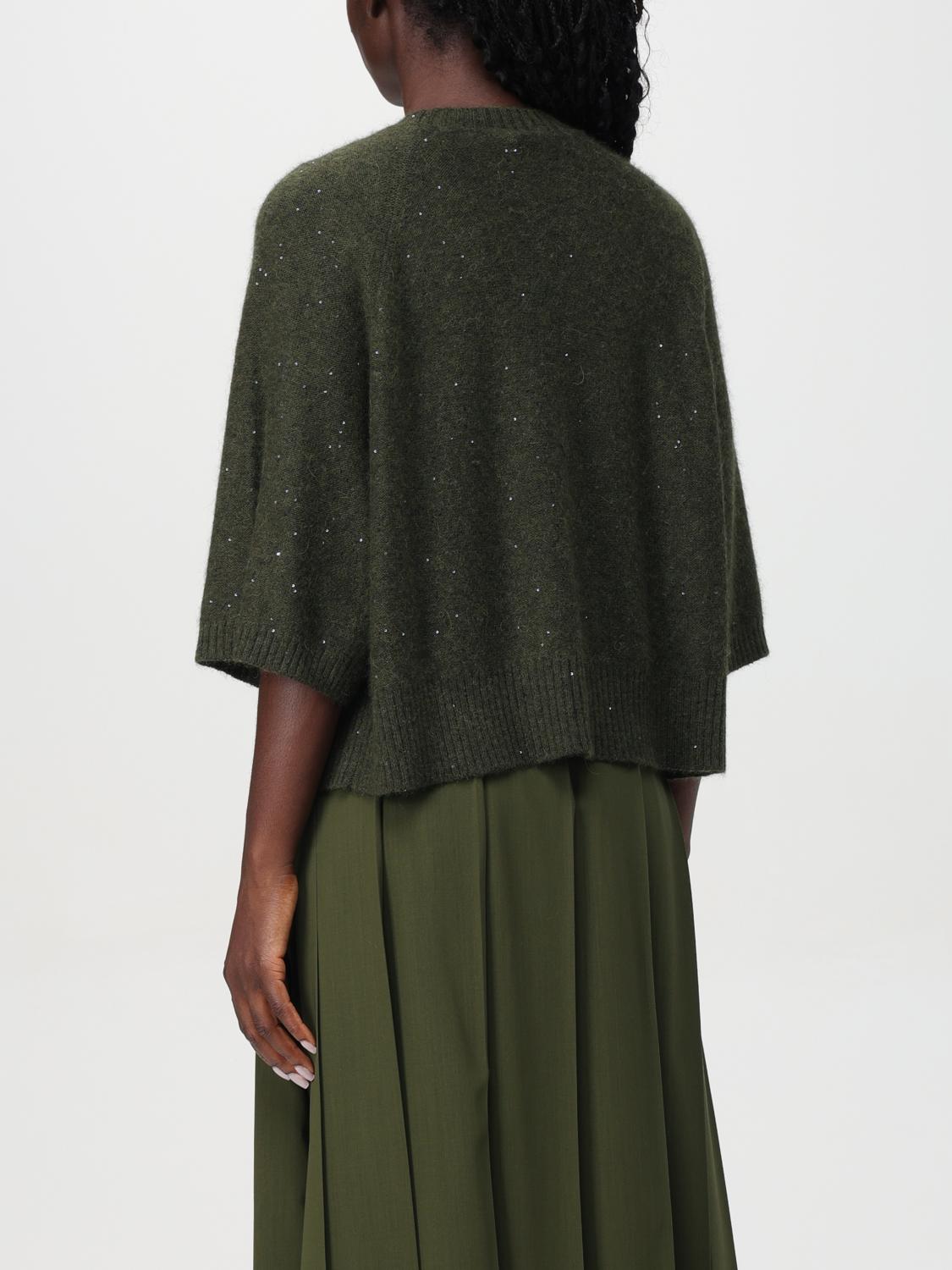 Fabiana Filippi Cropped Short Sleeve Cape - Green