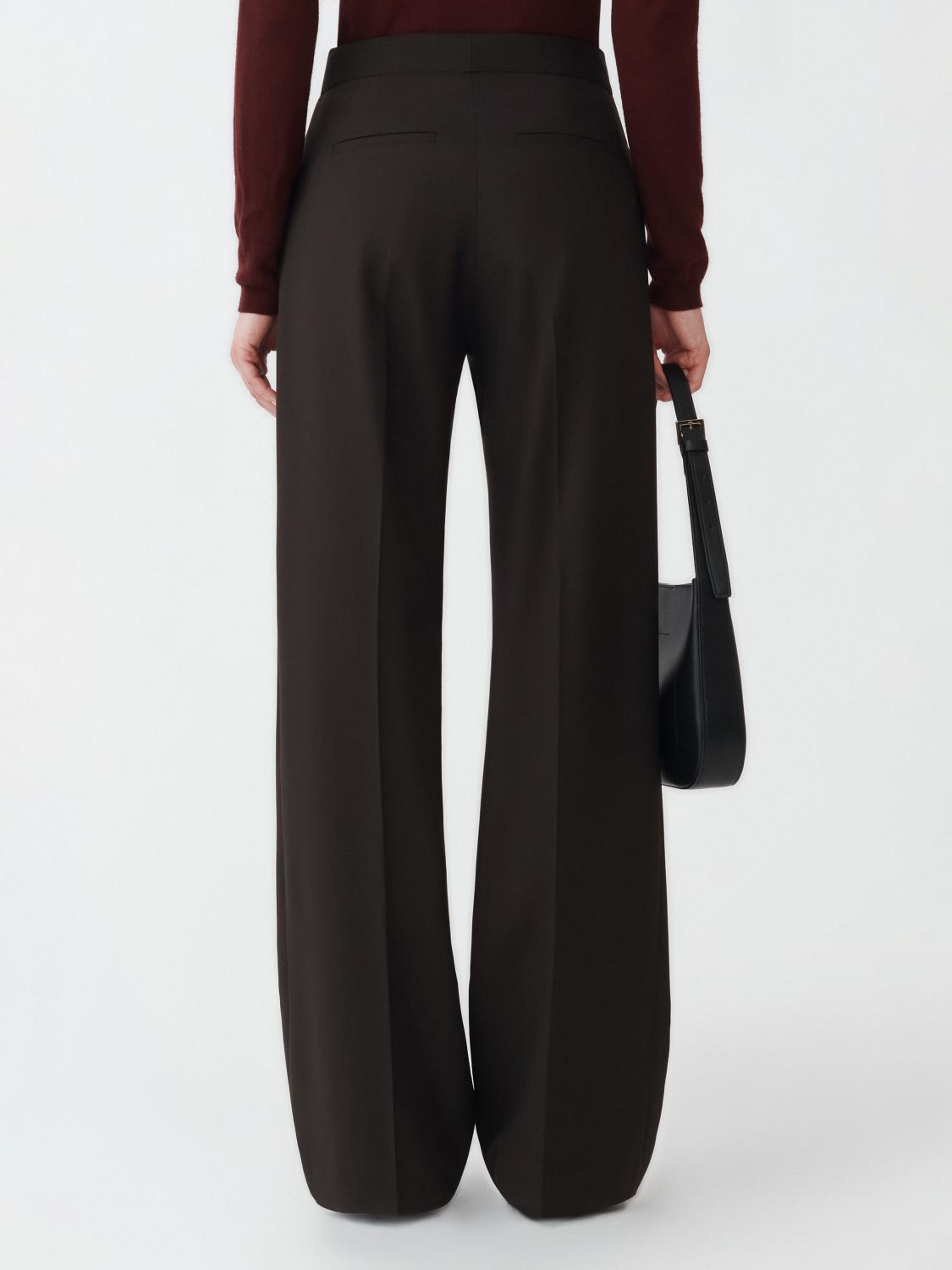 Fabiana Filippi Bistretch Wool Low Waist Trousers - Brown