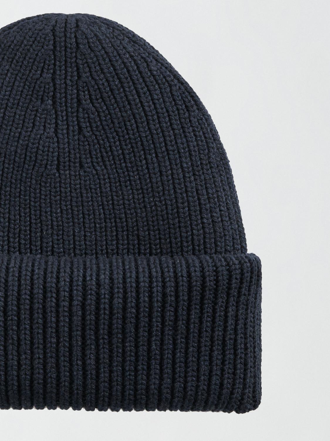 Fabiana Filippi Platinum Yarn Knit Hat - Blue-Size U