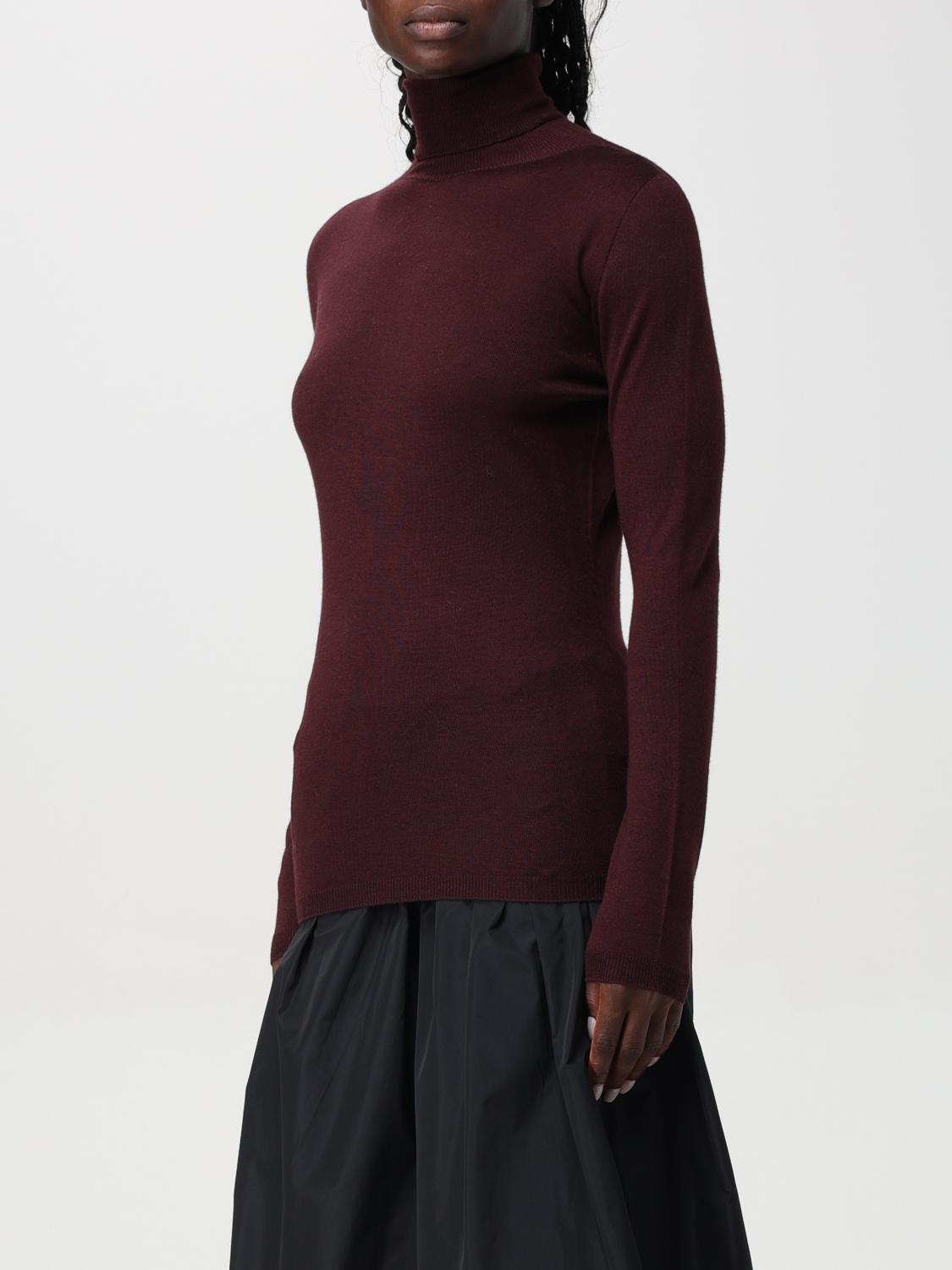 Fabiana Filippi Cashmere-Silk Turtleneck Sweater - Burgundy
