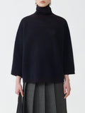Fabiana Filippi Bicolor Mesh Turtleneck T-Shirt - Blue