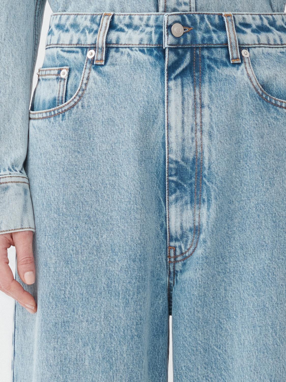 Fabiana Filippi Indigo Denim Wide Leg Trousers - Blue