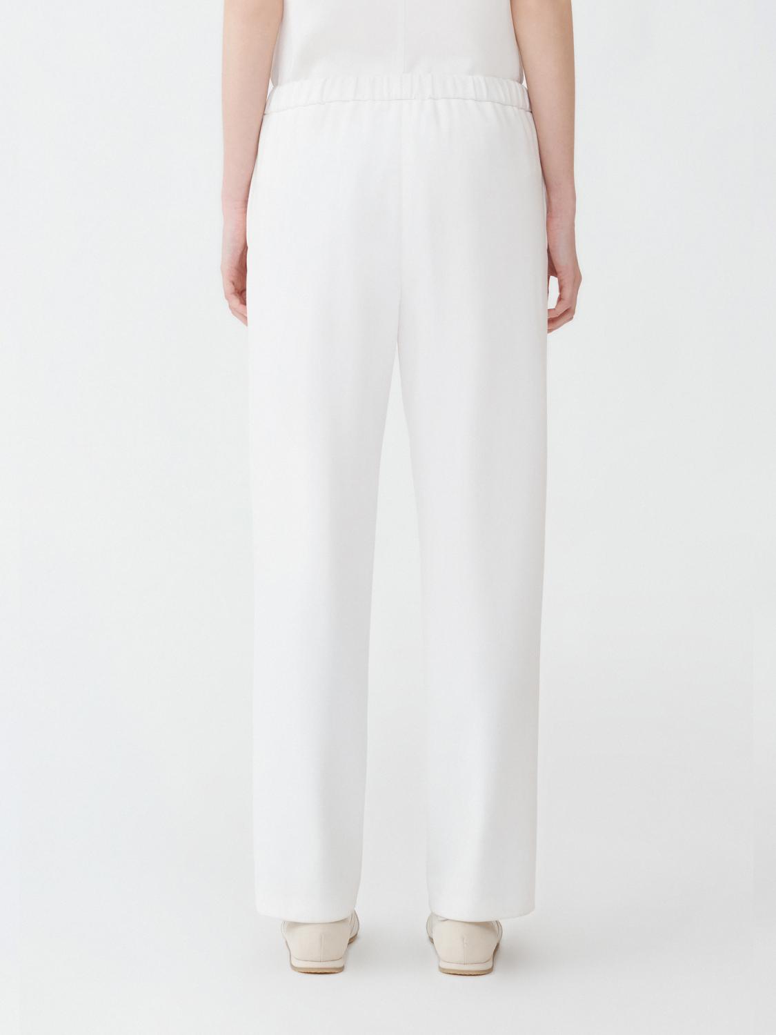 Fabiana Filippi Milano Stitch Jersey Jogging Fit Trousers with Filo Diamante - White