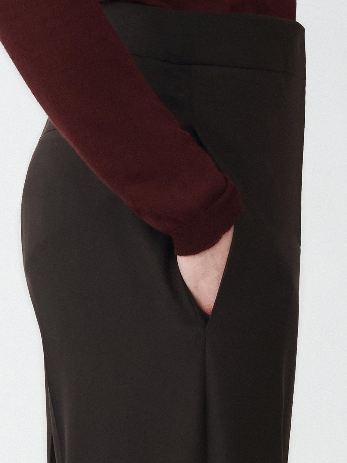 Fabiana Filippi Bistretch Wool Low Waist Trousers - Brown