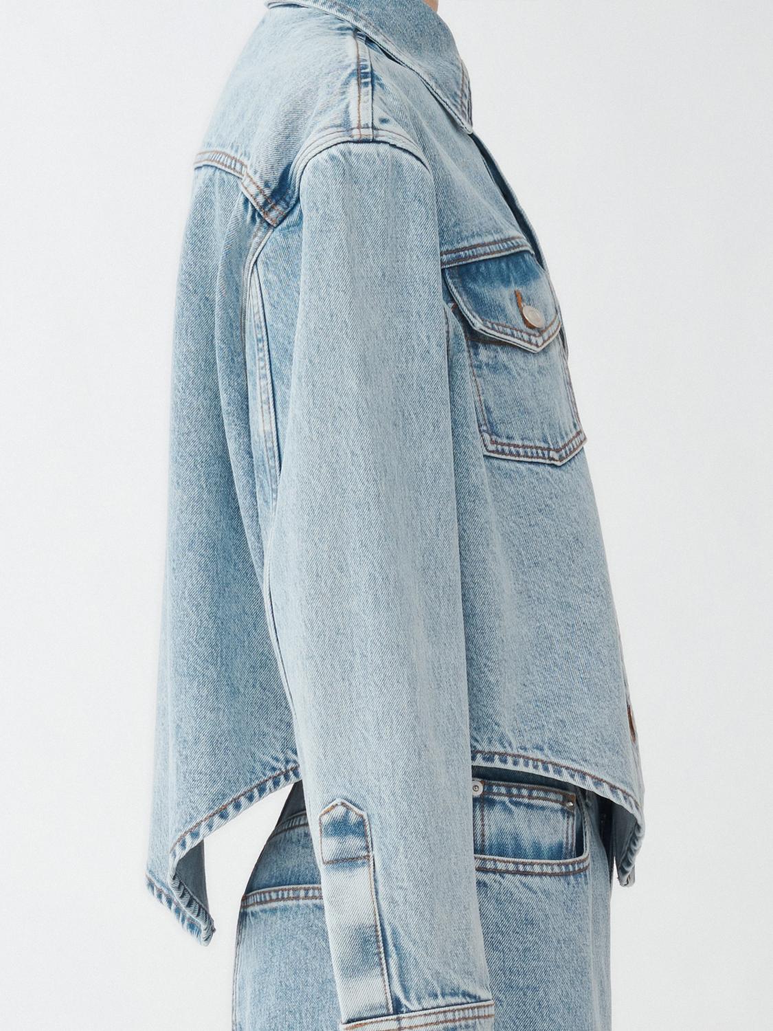 Fabiana Filippi Denim Shirt Jacket - Light Blue