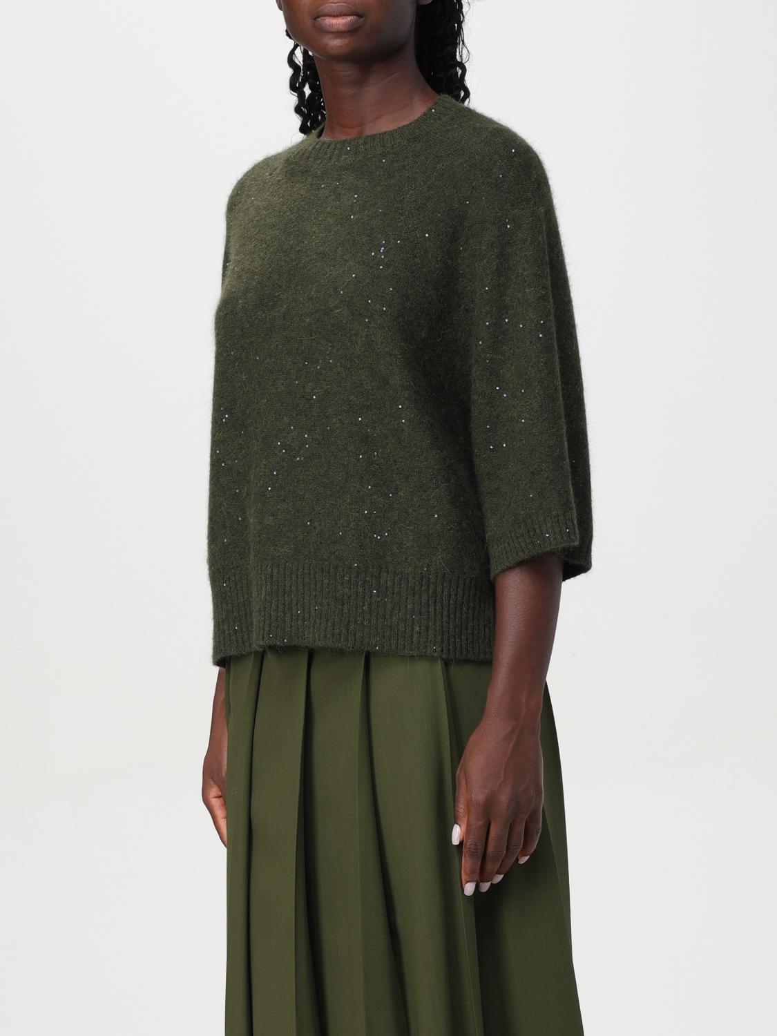Fabiana Filippi Cropped Short Sleeve Cape - Green