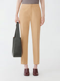 Fabiana Filippi Cotton Gabardine Regular Fit Trousers - Tan