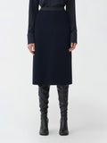Fabiana Filippi Mat Stitch Skirt - Blue