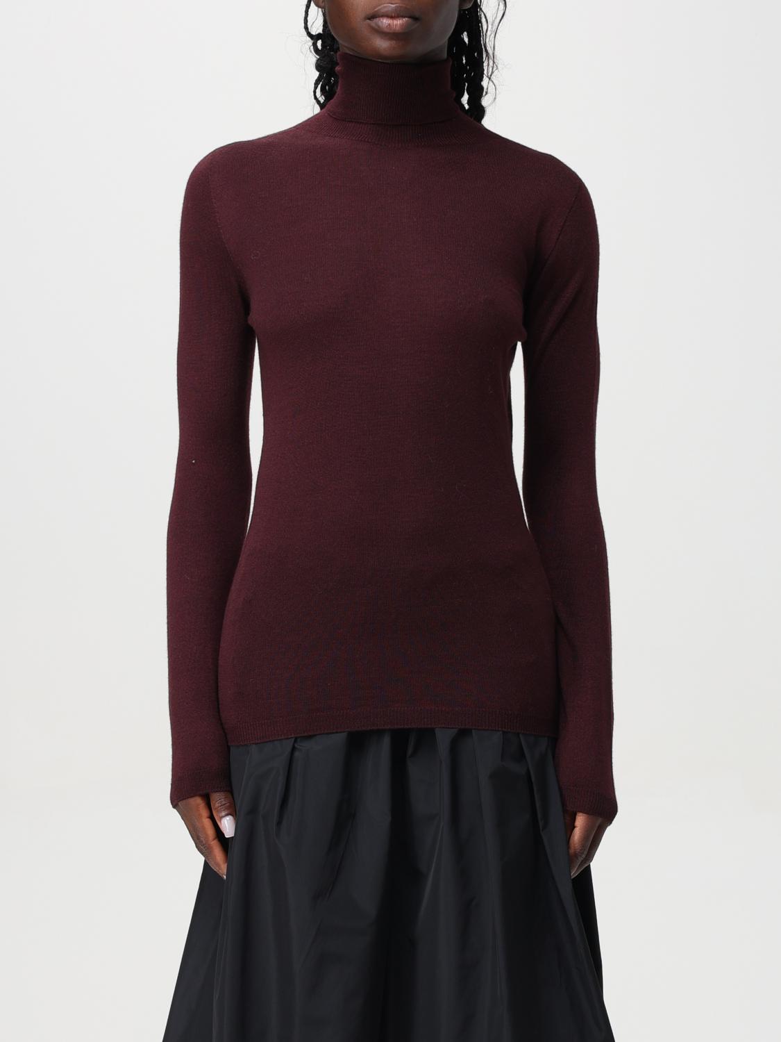 Fabiana Filippi Cashmere-Silk Turtleneck Sweater - Burgundy
