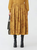 Fabiana Filippi Fabula Vitae Print Pleated Midi Skirt - Yellow