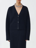 Fabiana Filippi Mat Stitch Cardigan - Navy Blue
