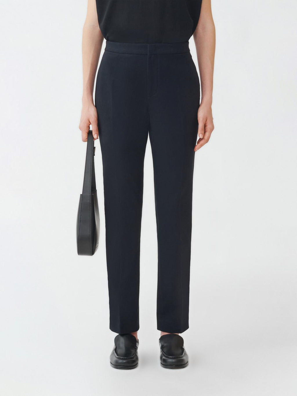 Fabiana Filippi Cotton Gabardine Regular Fit Trousers - Blue