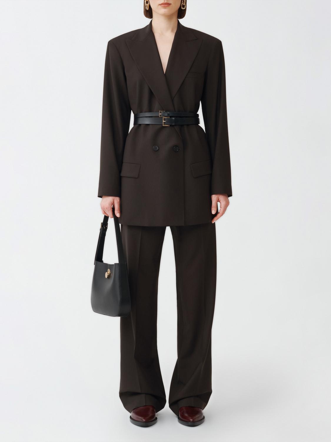 Fabiana Filippi Bistretch Wool Low Waist Trousers - Brown