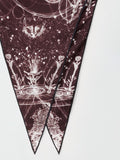 Fabiana Filippi Silk Twill Printed Foulard - Burgundy-Size U
