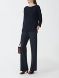 Fabiana Filippi Bistretch Wool Low Waist Trousers - Blue
