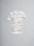 Marni Scribbled Motif Organic Cotton T-Shirt - Lily White