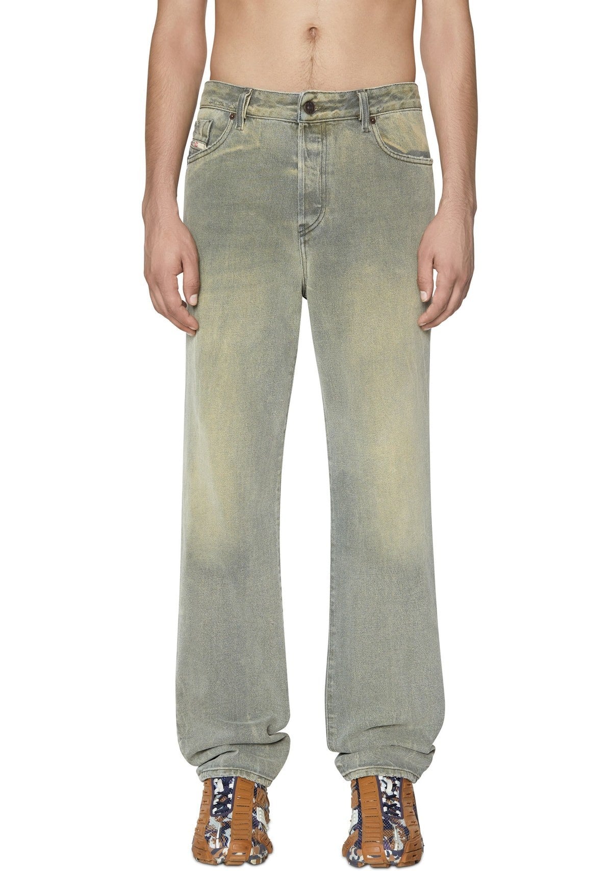 Diesel D-Rekiv Washed Straight Fit Denim Jeans