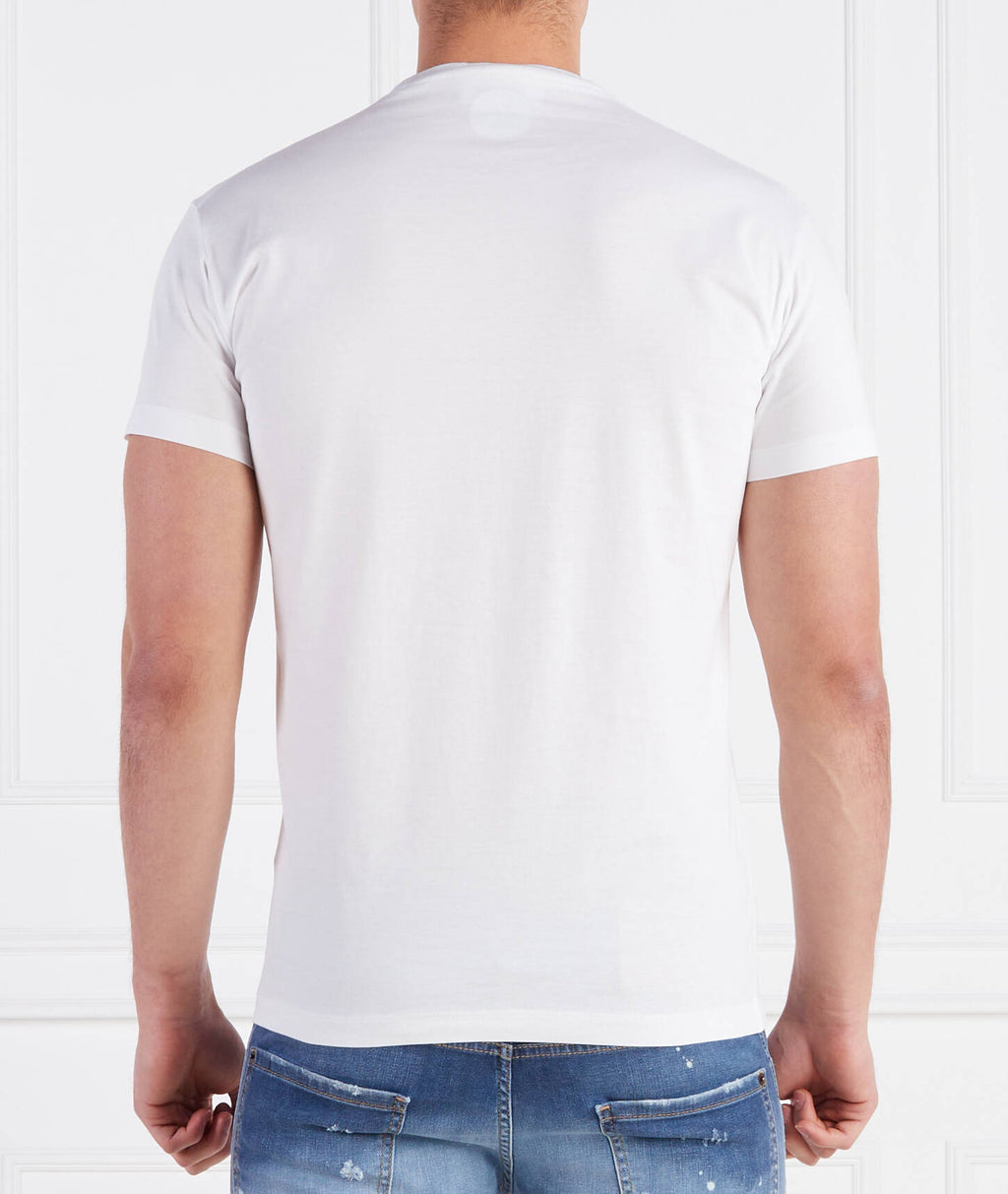 Dsquared2 Men's Waving Logo Graphic Cotton T-Shirt - White